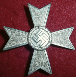 Nazi War Service Cross 1st Class with Numbered Pin...$130 SOLD