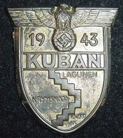 Nazi Kuban Campaign Sleeve Shield...$70 SOLD