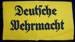 Nazi “Deutsche Wehrmacht” Armband...$45 SOLD