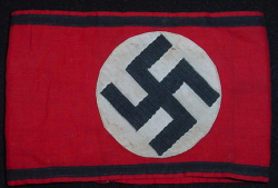 Nazi SS Cotton Armband...$395 SOLD