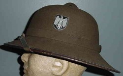 Nazi Afrika Korps Tropical Pith Helmet...$350 SOLD