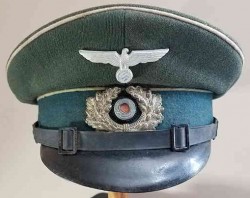 Nazi Infantry EM/NCO Visor Hat....$295 SOLD
