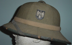 Nazi "Afrika Korps" Tropical Pith Helmet...$295 SOLD
