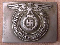Nazi SS EM Nickel Belt Buckle...$450 SOLD