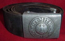 Nazi Army EM Belt and Buckle with Marked Tab...$180 SOLD