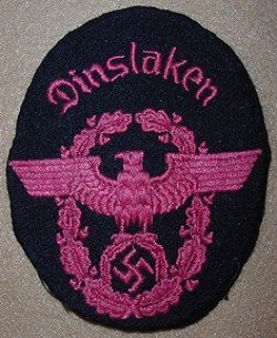Nazi Fire Police Sleeve Patch for Dinslaken...$45 SOLD