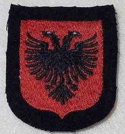 Nazi Waffen-SS Albanian Volunteer Sleeve Shield...$65 SOLD