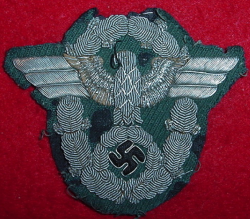 Nazi Police Officer's Bullion Sleeve Eagle...$75 SOLD