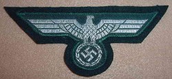 Nazi Model 1935 Army Officer Breast Eagle Patch...$65 SOLD