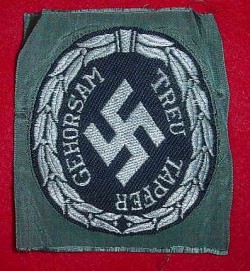 Nazi “Schuma” Eastern Volunteer Police Sleeve Patch...$195 SOLD