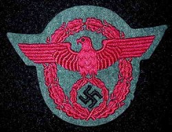 Nazi Feuerschutzpolizei Sleeve Eagle Patch...$65 SOLD