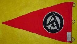 Nazi SA Vehicle Pennant with RZM Tag...$195 SOLD