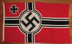 Nazi Battle Flag with Rope Halyard Loops...$395 SOLD