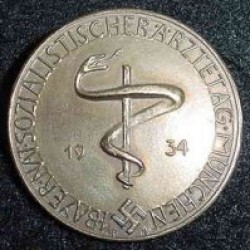 Nazi 1934 Bavarian National Socialist Doctor’s Day Badge...$45 SOLD