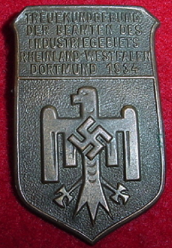 Nazi 1934 Industrial Official's Rally Tinnie Badge...$40 SOLD