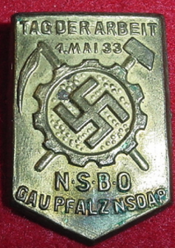 Nazi 1933 NSBO Tinnie Badge...$20 SOLD