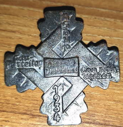 Nazi 1934 NSDAP Gau-Parteitag Tinnie Badge...$35 SOLD