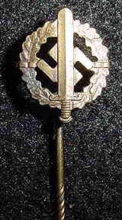Nazi SA Sports Badge in Bronze Stickpin...$25 SOLD