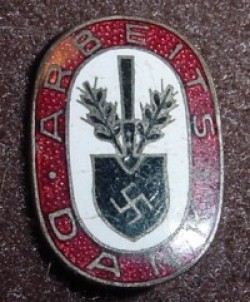 Nazi RAD "Arbeits Dank" Enameled Badge...$35 SOLD