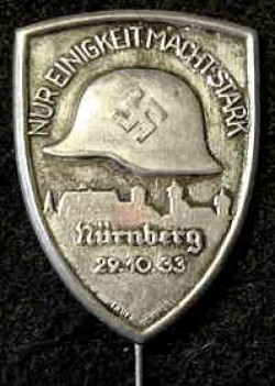 Nazi 1933 Nuremberg Stick Pin Badge...$45 SOLD