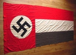 Nazi Swastika and National Colors Banner...$450 SOLD