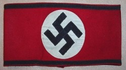Nazi SS Wool Armband with Cloth SS and RZM Tags...$480 SOLD