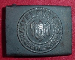 Nazi Army EM Belt Buckle with Maker's Marking...$65 SOLD