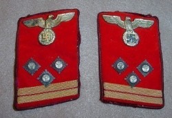 Nazi Gau Level Haupt Einsatzleiter Political Leader Collar Tabs...$200 pair SOLD