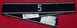 Nazi Allgemeine SS Officer's Cuff Title with RZM Tags...$375 SOLD