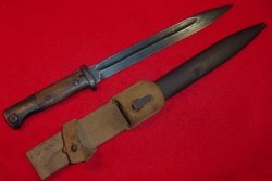 Nazi K98 Rifle Bayonet with Tropical Web Frog...$125 SOLD