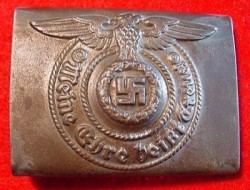 Nazi SS EM Belt Buckle by Assmann...$415 SOLD
