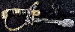 Nazi Army Officer's Lionhead Sword by W.K.C. with Knot...$550 SOLD