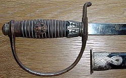 Nazi Police Officer's Sword by Krebs with SS Runes Markings...$495 SOLD