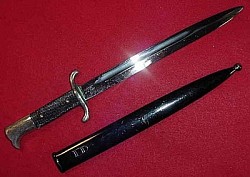 Nazi Fireman's Dress Bayonet with Hörst Wolff Maker's Marking...$175 SOLD