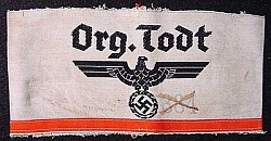 Nazi Organization Todt Truppführer's Armband...$250 SOLD