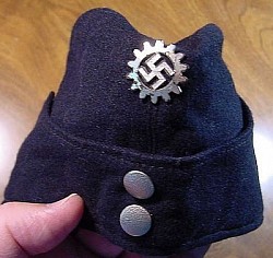 Nazi DAF Werkschar "Dienstmütze" Overseas Cap...$195 SOLD