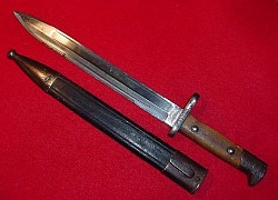 German Mauser Model 1871/84 Rifle Bayonet with Matching Regimental Markings...$195 SOLD