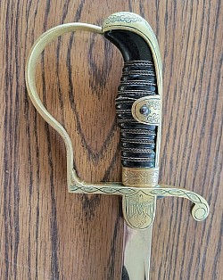 Nazi Army Officer's "Dovehead" Sword by Alcoso...$450 SOLD