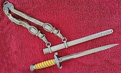Nazi Army Officer's Dagger by Eickhorn with Hangers...$385 SOLD