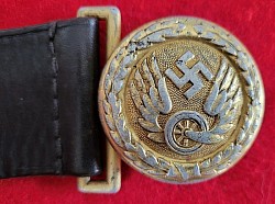 Nazi Reichsbahn Leader's Belt with Assmann-Marked Buckle Dated 1938...$295 SOLD