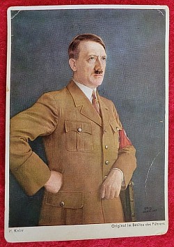 Nazi Adolf Hitler Picture Postcard by Heinrich Hoffmann...$60 SOLD