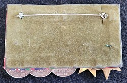 Original WWII British/Canadian Full-Size Five-Medal Bar with Overseas Clasp