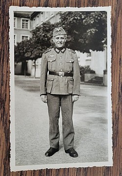 Original Nazi Picture Postcard of an Army EM