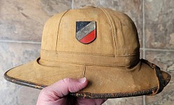 Nazi Afrika Korps Tropical Pith Helmet - First Pattern...$285 SOLD