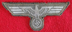 Nazi Army NCO Silver/Aluminum Flat Wire Breast Eagle...$45 SOLD