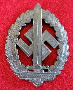 Nazi SA Sports Badge for the War Wounded by Deschler & Sohn, München...$195 SOLD