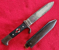 Nazi Hitler Youth Knife Transitional Model 1939 by J.A. Henckels...$275 SOLD