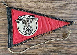 Nazi NSKK Car Pennant with Metal Clip...$250 SOLD