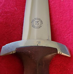 Nazi Early SA Dagger by Paul Seilheimer with Hanger Clip...$695 SOLD