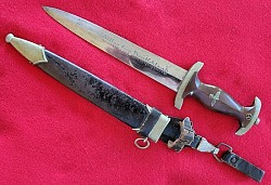 Nazi NSKK Dagger by Rare Maker CURDTS NACHF. with SS-Marked Vertical Hanger...$795 SOLD